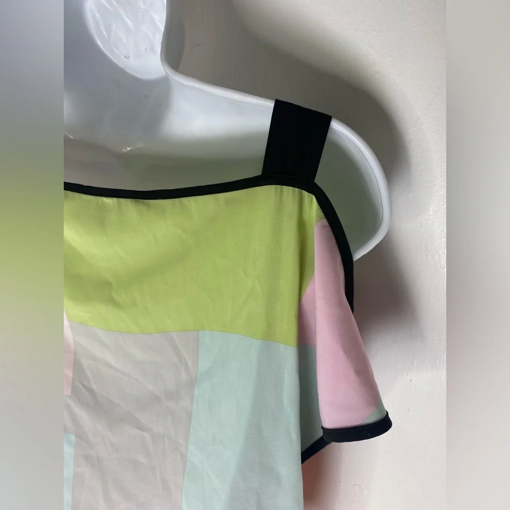 Armani Exchange Asymmetrical Colorblock Dress - Picture 4 of 7